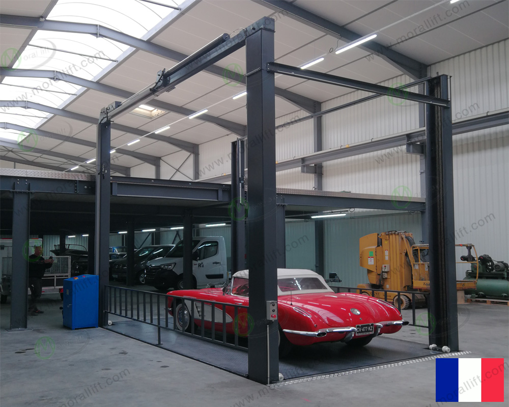 4 post car lift to France