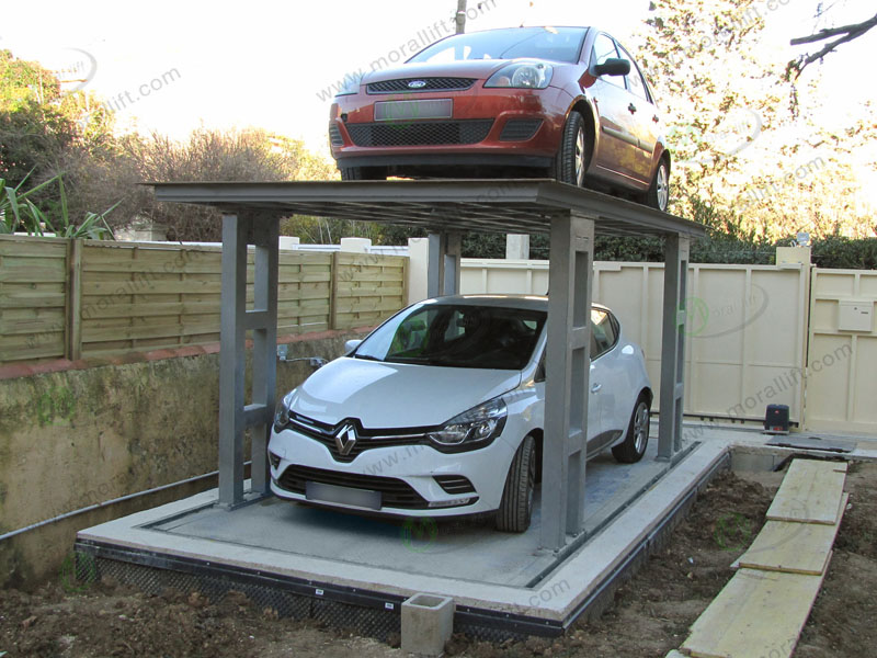 Double deck car lift