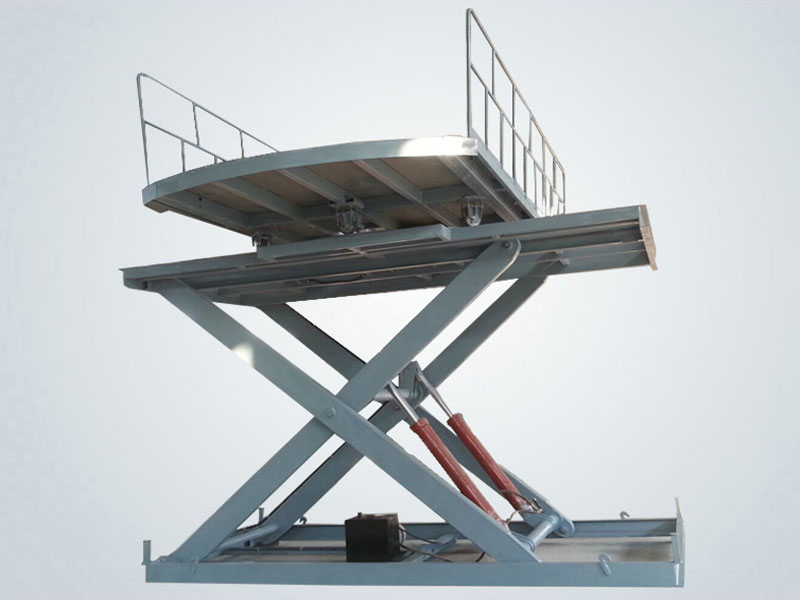 Lifting with revolving platform