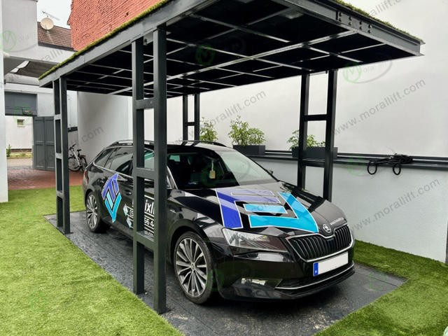 Underground garage car lift to Hungary