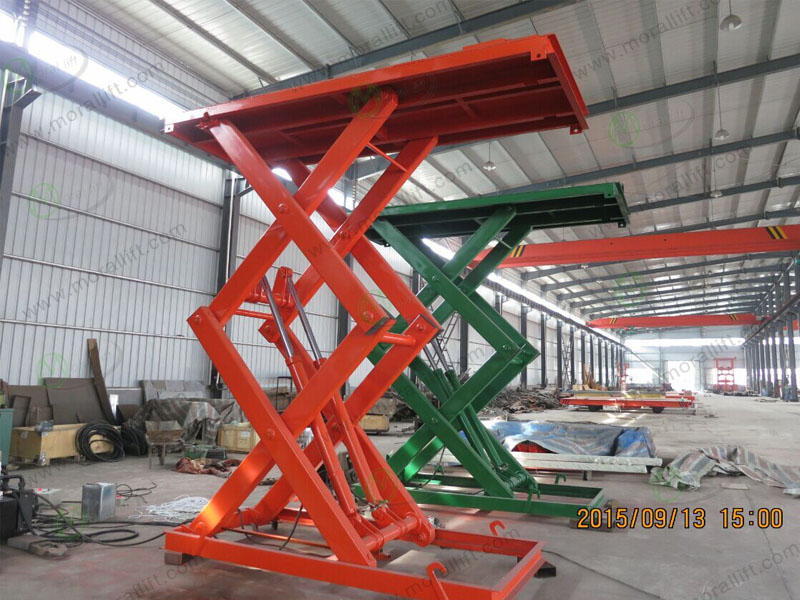Scissor dock lift platform