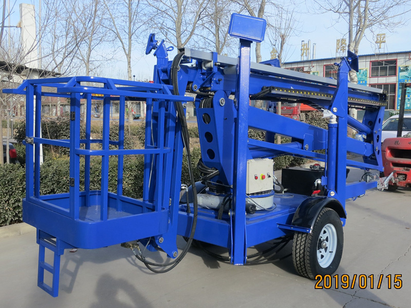 Trailer boom lift